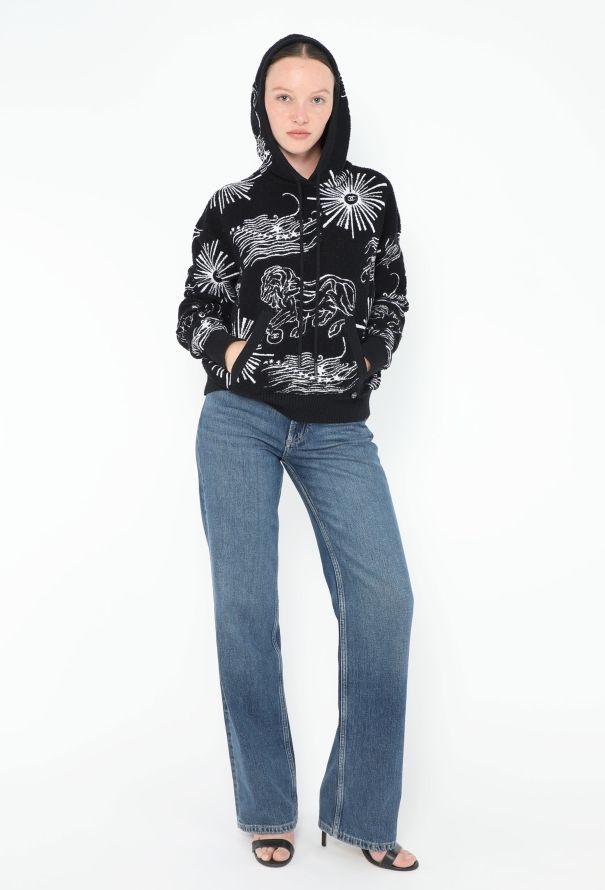 Chanel 2022 Terrycloth Graphic Hoodie - 4