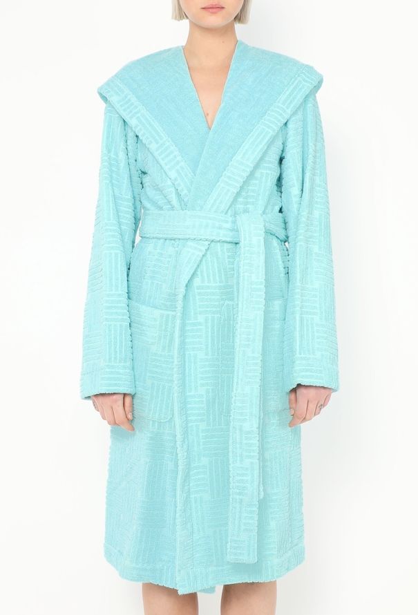 Bottega Veneta 2022 Intrecciato Terry Cloth Bathrobe Set - 4