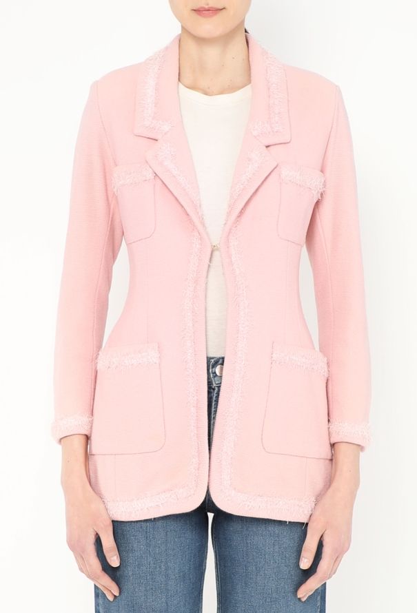 Chanel CAMPAIGN F/W 1994 Frayed Bouclé Jacket - 6