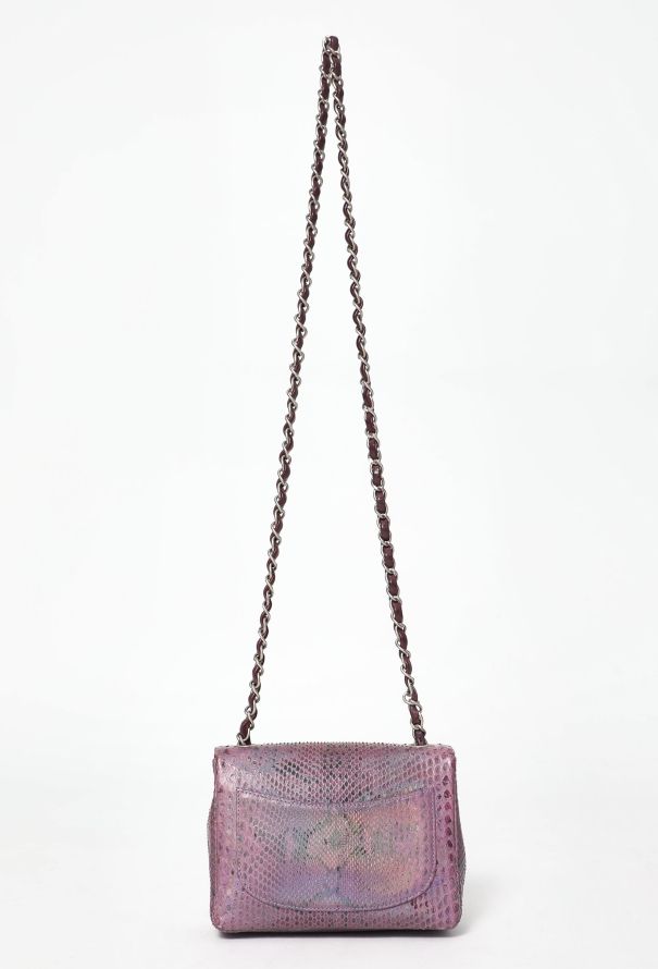 Chanel Python Mini Square Timeless Bag - 4