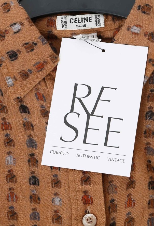 Céline 70s Horse Jockey Print Shirt - 5