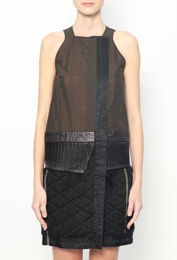 Balenciaga F/W 2010 Patchwork Textured Dress - 3