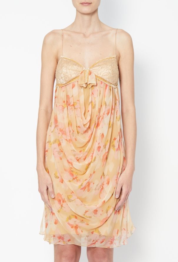 Dior F/W 2005 Draped Chiffon Dress - 3