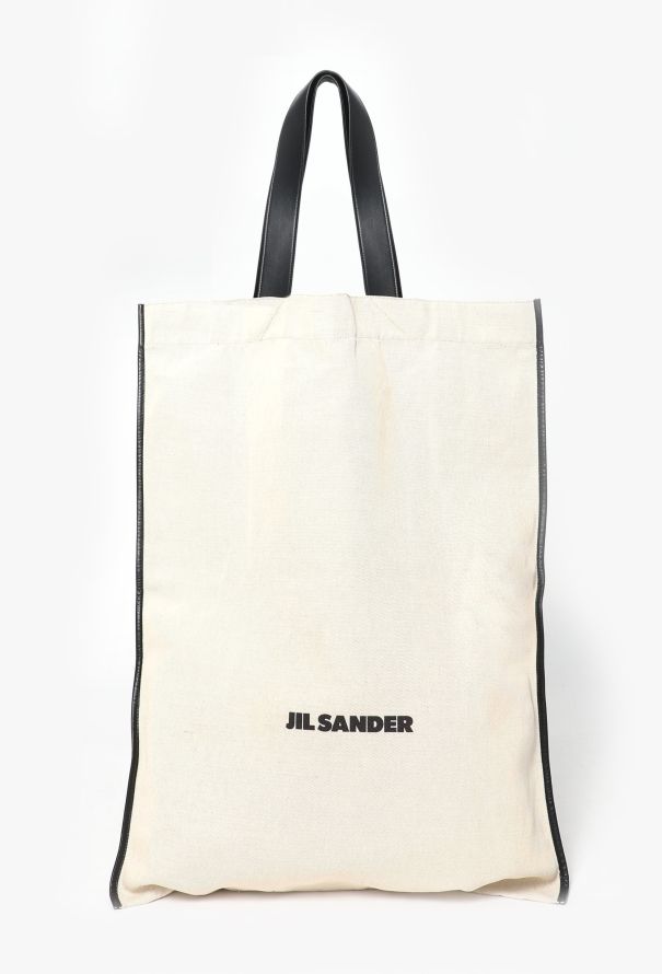 Jil Sander Book Canvas Tote Bag - 1