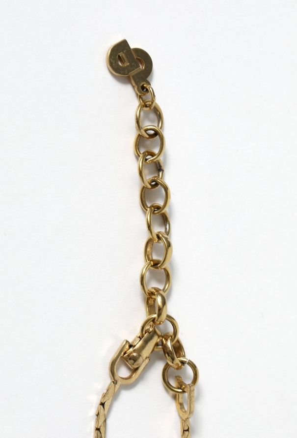 Dior '80s Strass Chevron Necklace & Earring Set - 8