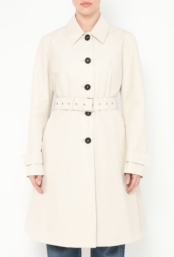 Prada Flared Belted Mackintosh Trench - 4