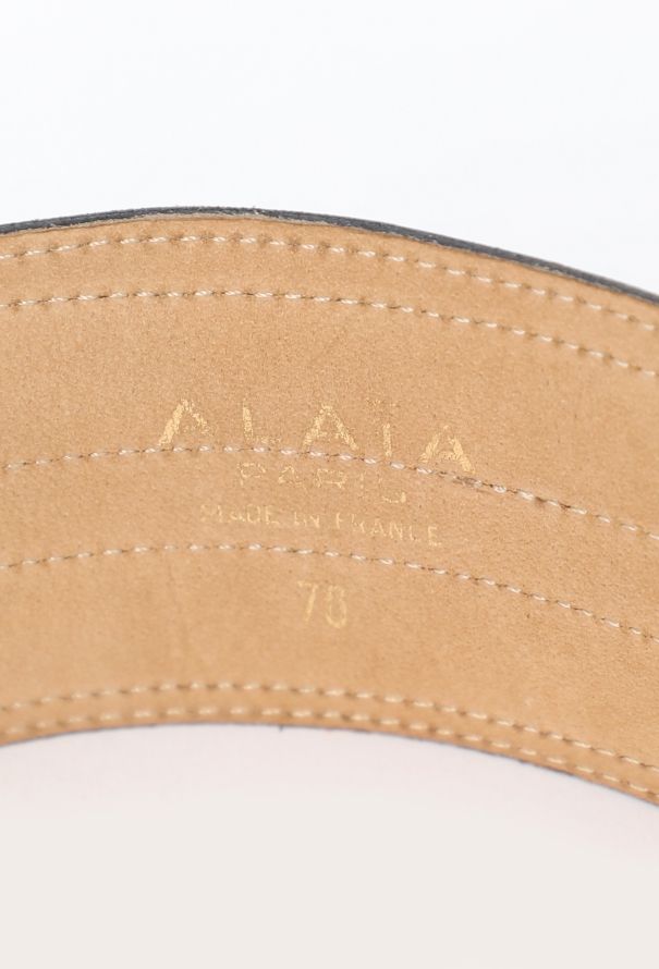 Alaïa Rare F/W 1989 Dotted Leather Belt - 5