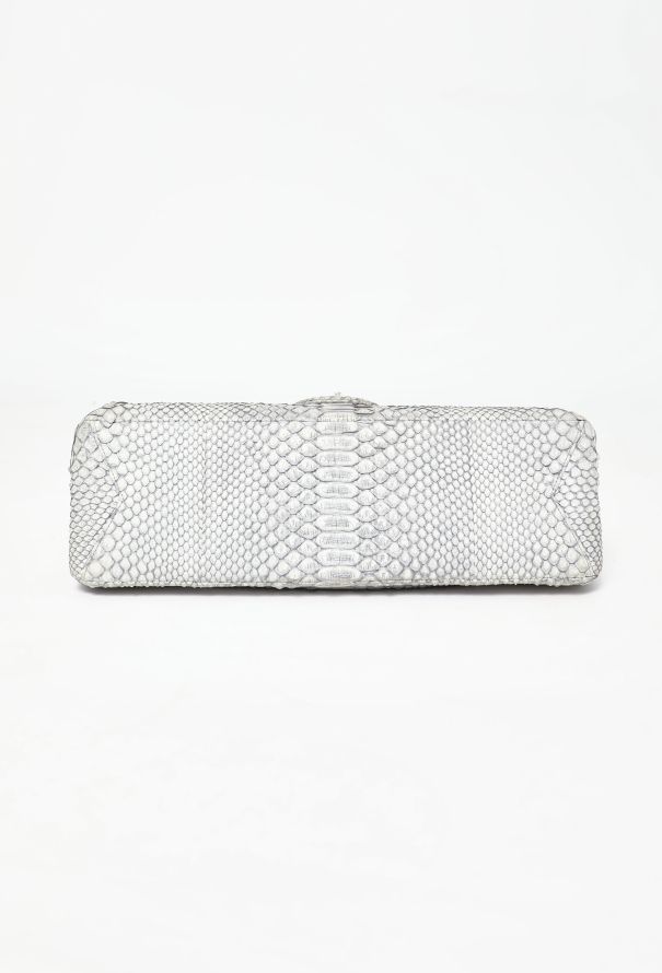 Chanel Grey Python 2.55 Maxi Flap Bag - 7