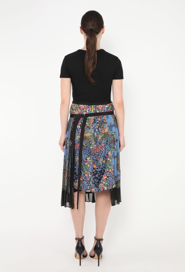 Sacai 2020 x Sun Surf Pleated Paisley Skirt - 4