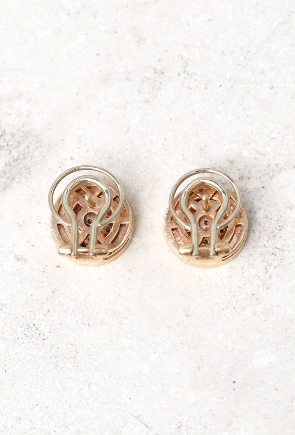 Vintage & Antique 18k Yellow Gold & Diamond Earrings - 6