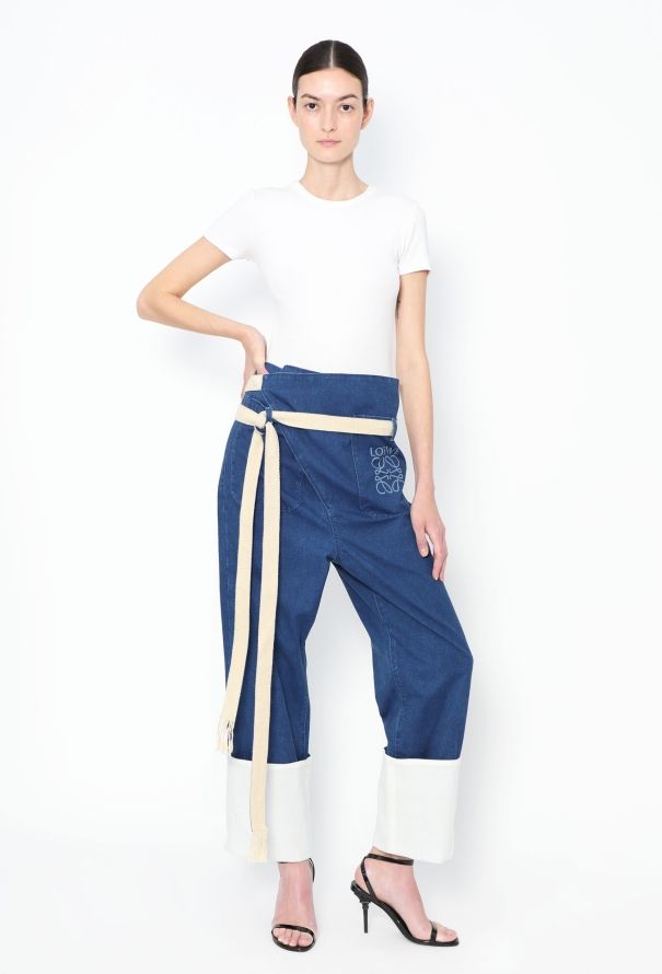 Loewe F/W 2017 Belted Wrap Jeans - 7