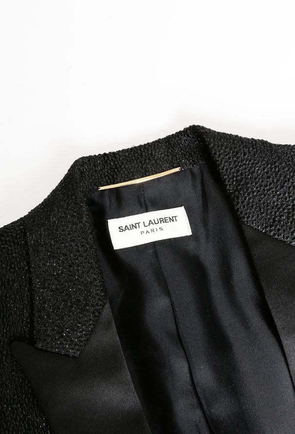 Saint Laurent Iridescent Smoking Blazer - 6