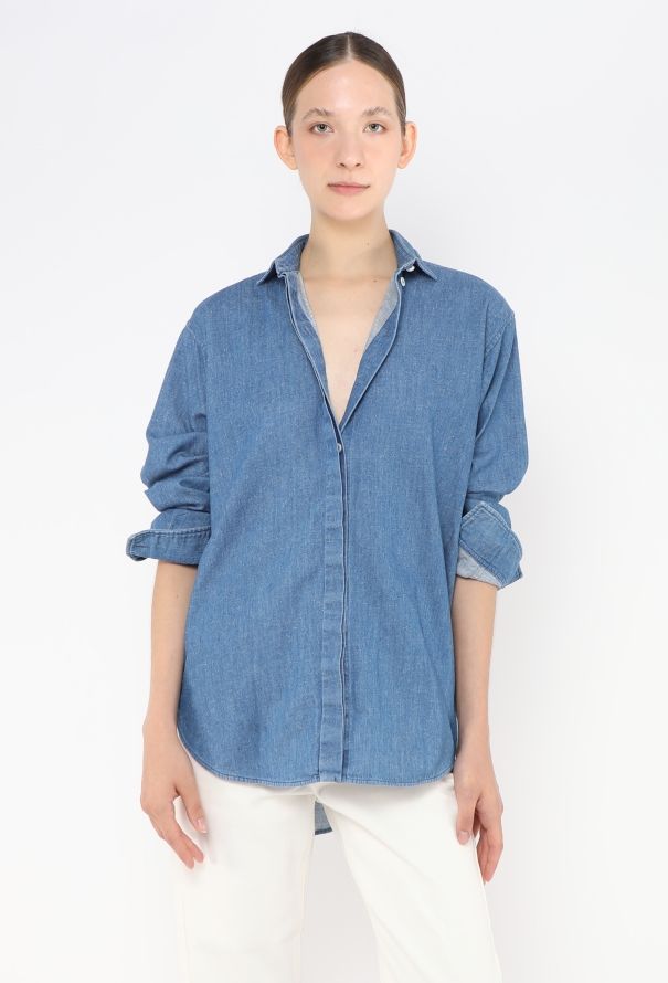 Céline Classic Denim Tunic Shirt - 1