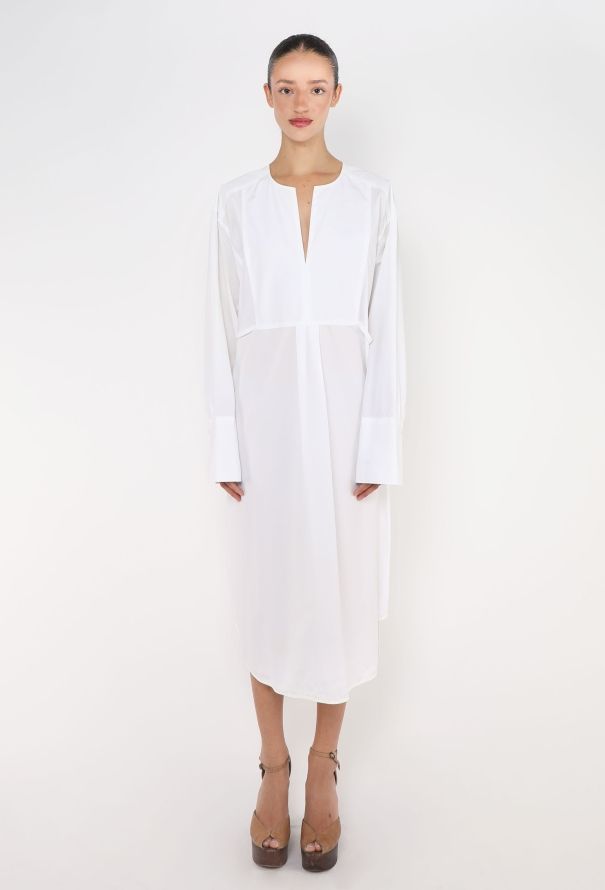 Toteme 2021 Cotton Bib Shirt Dress - 1