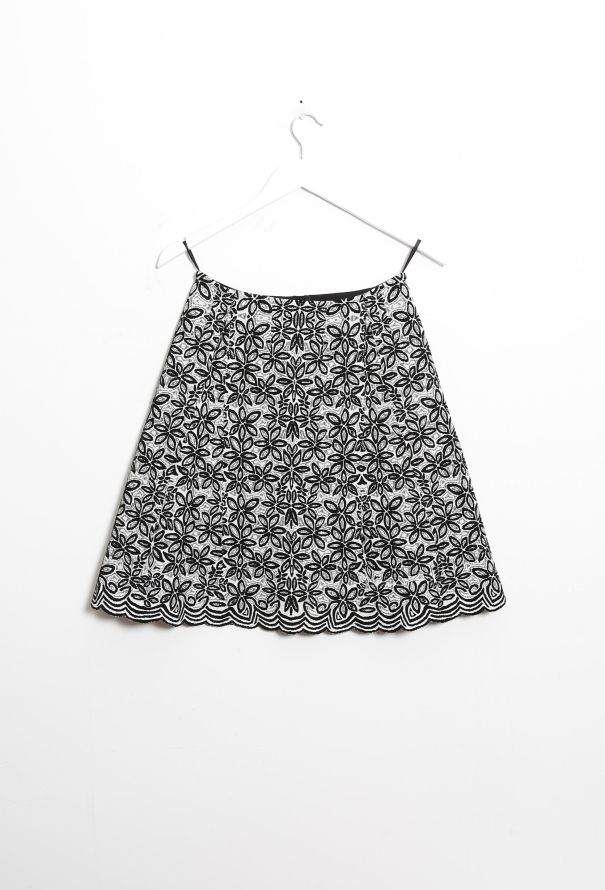 Alaïa Floral Textured Skirt - 5