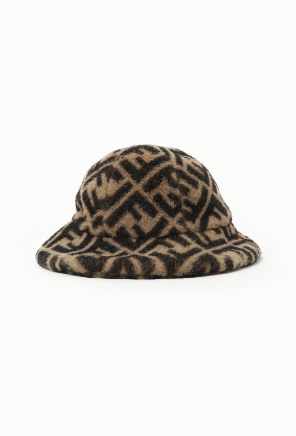 Fendi 2019 Monogram Shearling Bucket Hat - 2