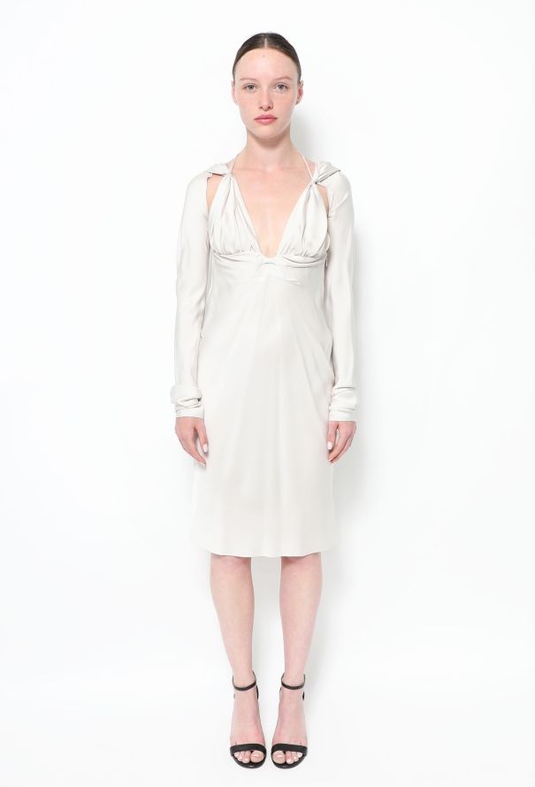 Gucci TOM FORD 2002 Silk Knot Dress - 1