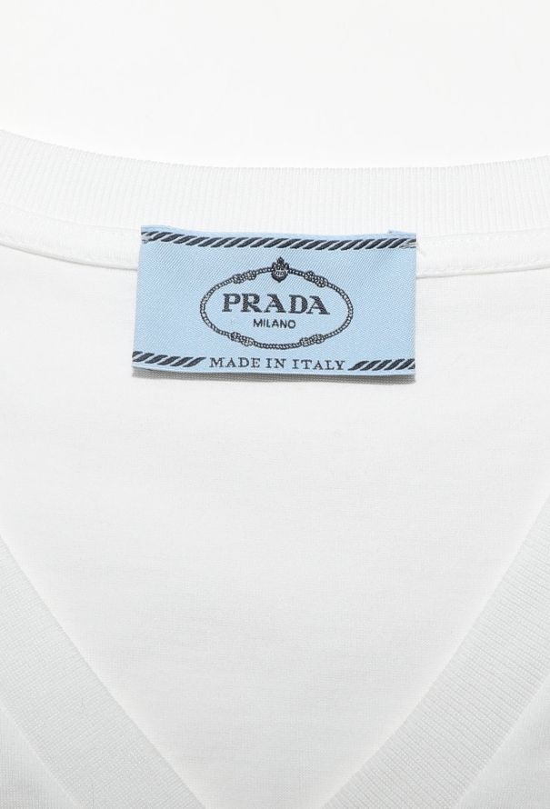 Prada 2023 Lace Trim T-Shirt Dress - 5
