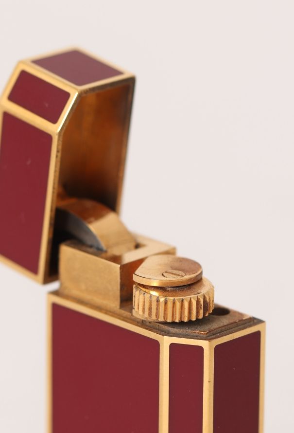 Cartier '80s Must Bordeaux Lacquered Lighter - 6