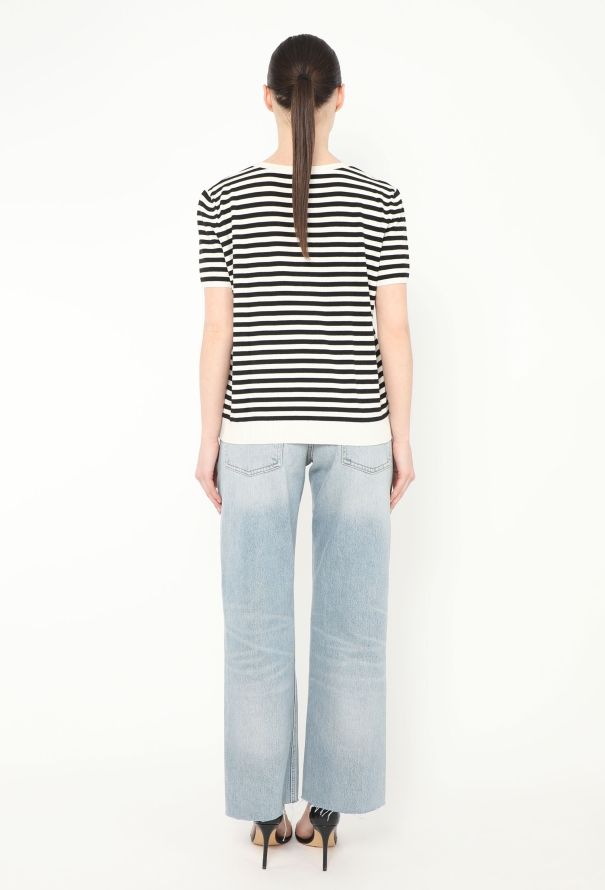 Chanel Rare S/S 2005 Marinière Lace Top - 5