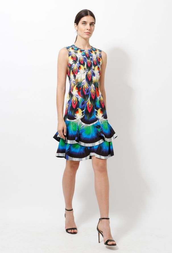 Mary Katrantzou Feather Print Dress - 4