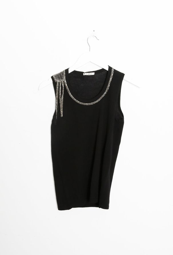 Chloé Vintage Beaded Knit Top - 8