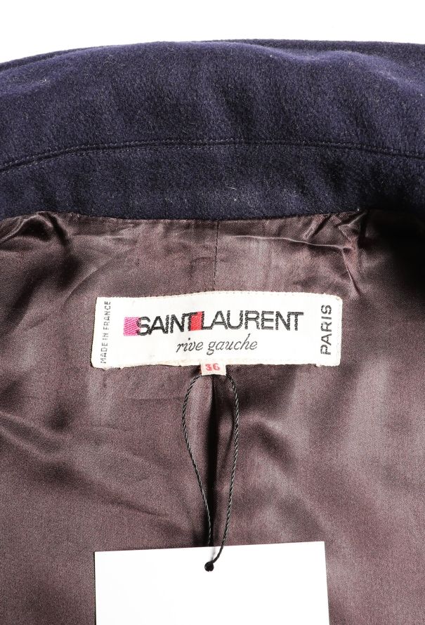 Saint Laurent Late '60s Classic Wool Peacoat - 5