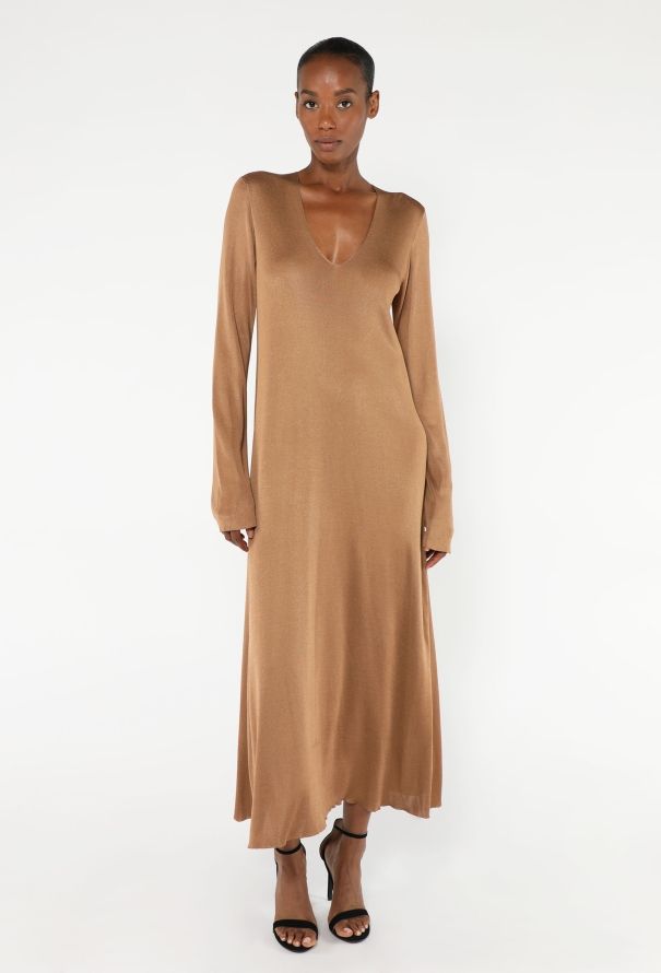Khaite Iridescent Jersey Maxi Dress - 1