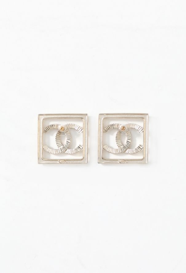Chanel 2023 Strass 'CC' Frame Earrings - 4