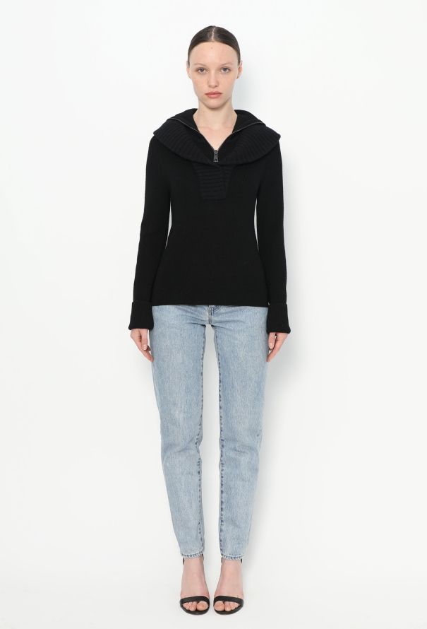 Balenciaga 2002 Double Collar Sweater - 4