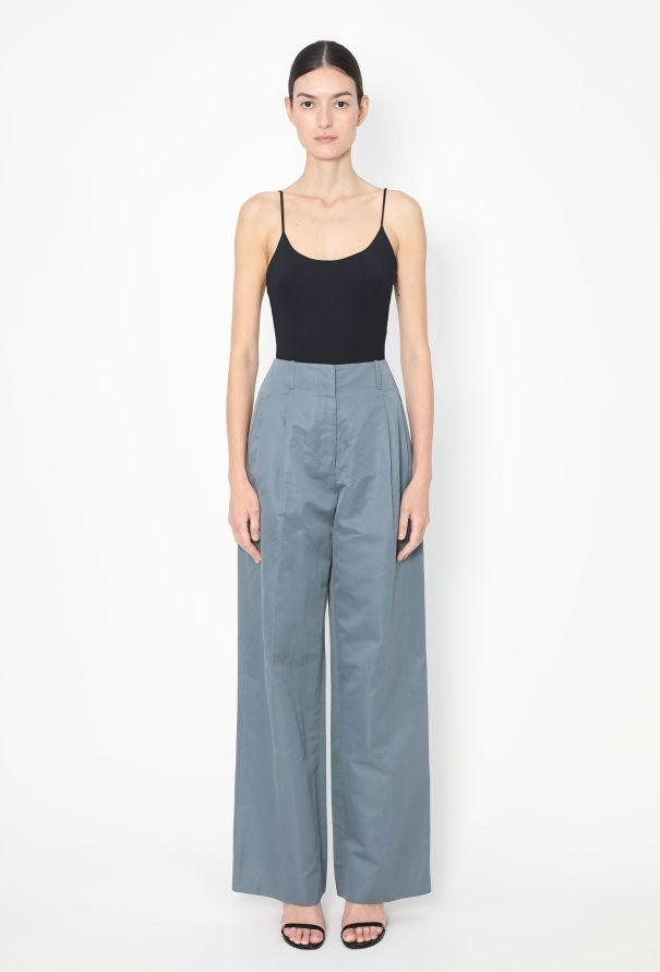 The Row 2021 Gaugin Pleated Cotton Trousers - 2