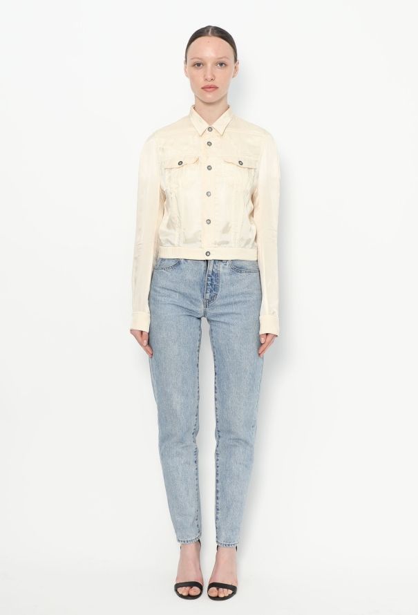 Balenciaga S/S 2003 Cropped Zip Top - 4