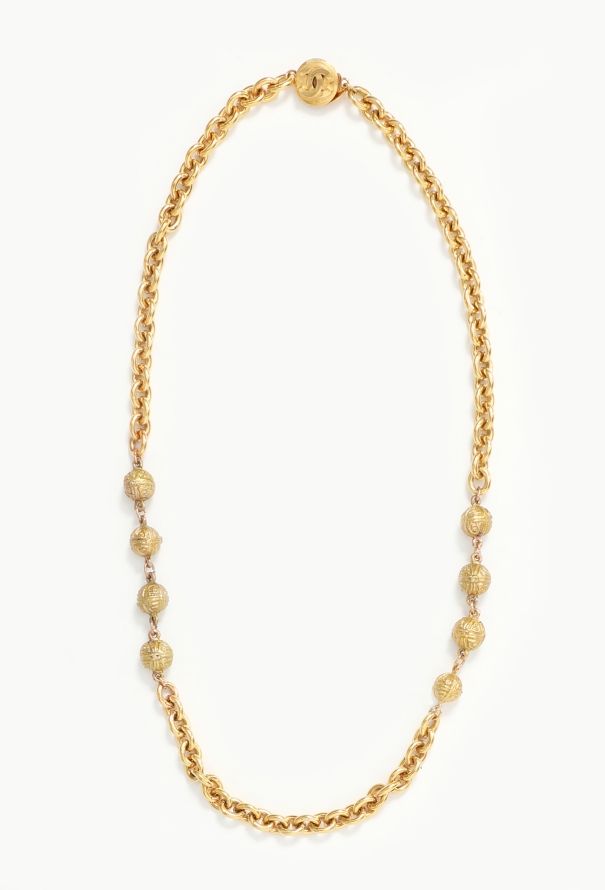 Chanel Vintage Chainlink Charm Sautoir - 1