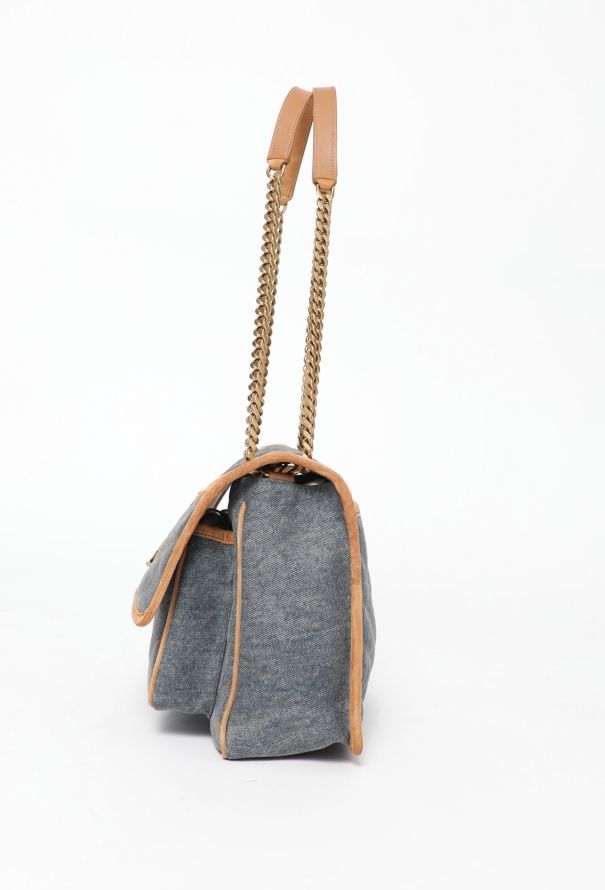 Saint Laurent 2022 Denim Niki Shoulder Bag - 5