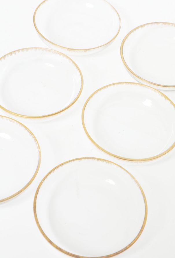 Vintage Objects & Decor Set of 6 Vintage Gold Trim Bowls - 2