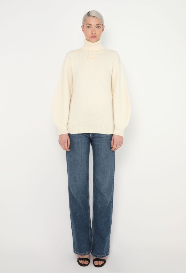Chanel Thick Cashmere Clover Sweater - 4