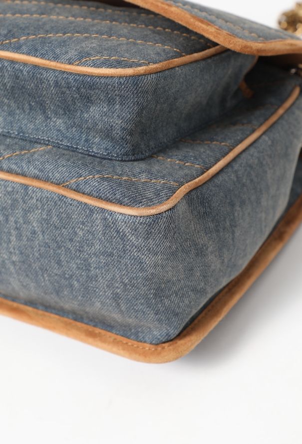 Saint Laurent 2022 Denim Niki Shoulder Bag - 7