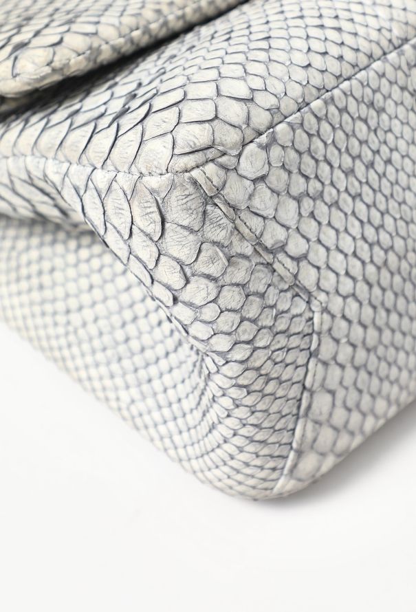 Chanel Grey Python 2.55 Maxi Flap Bag - 9