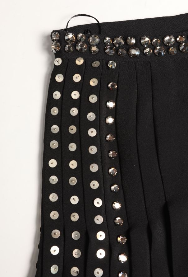 Balenciaga Resort 2009 Embellished Silk Skirt - 6
