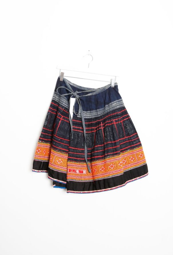 World Treasures Embroidered Patchwork Wrap Skirt - 7