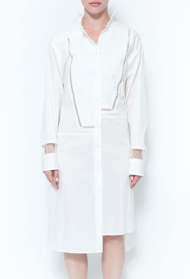 Loewe Asymmetrical Poplin Shirt Dress - 2