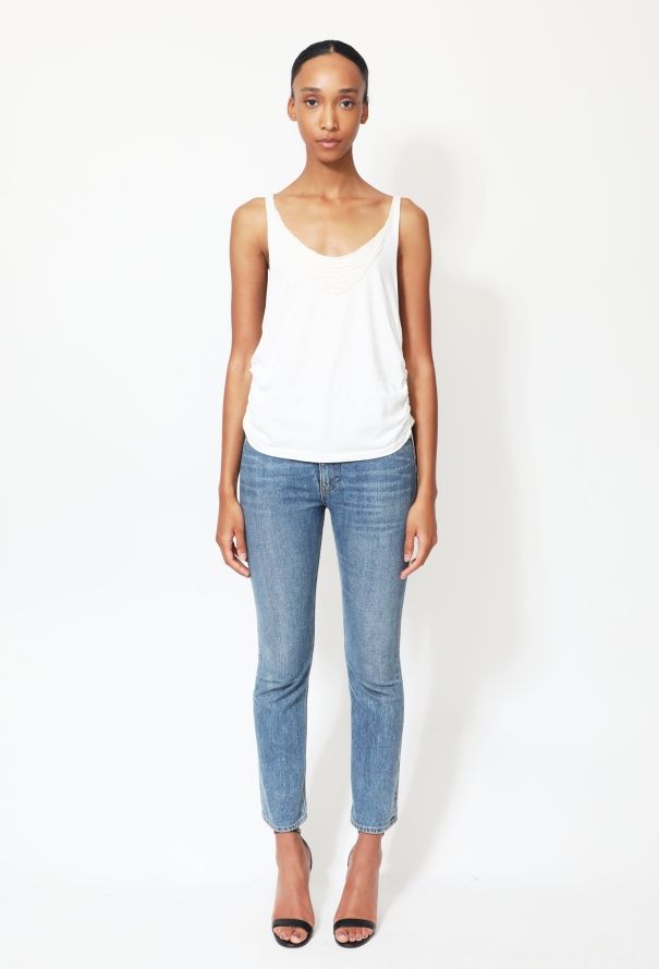 Balenciaga Le Dix Textured Cotton Tank - 1