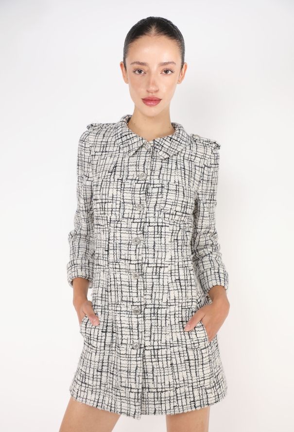 Chanel Resort 2006 Bicolor Tweed Dress - 4