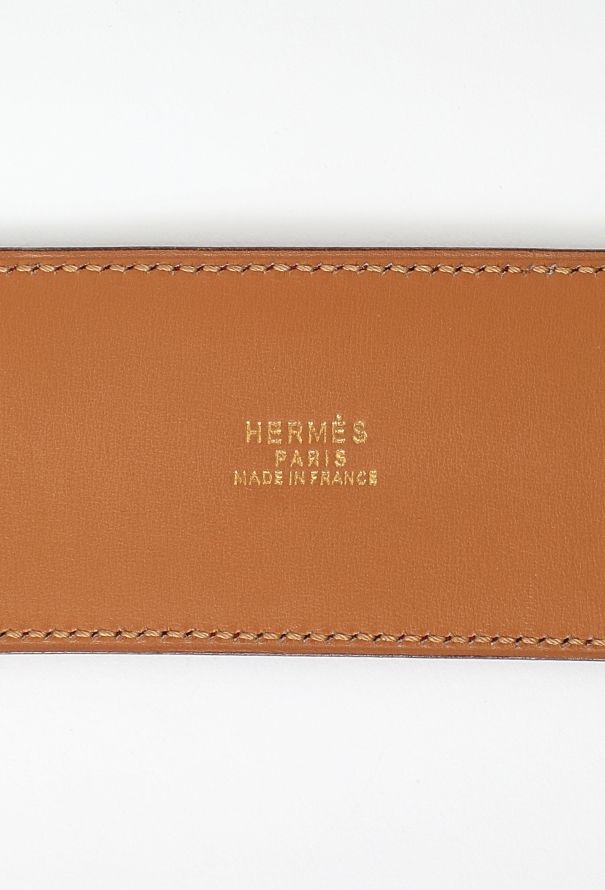 Hermès 1995 Rouge Courchevel 'Collier de Chien' Belt - 5