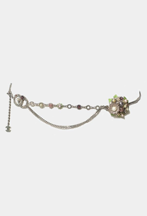 Chanel S/S 2005 Floral 'CC' Chainlink Belt - 3