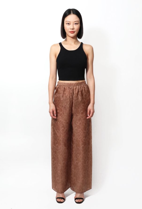 Oscar De La Renta Paisley Print Silk Ensemble - 3