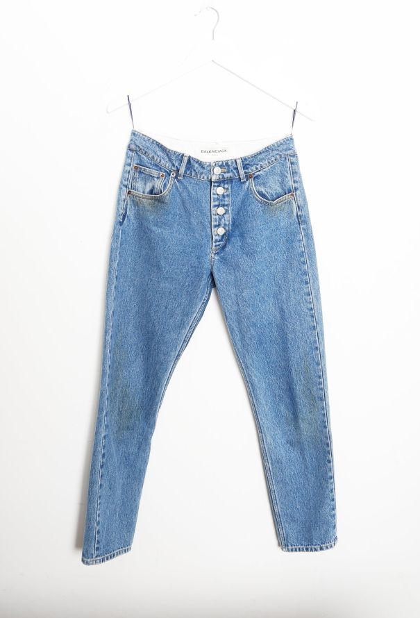 Balenciaga 2016 Tapered Buttonfly Jeans - 9