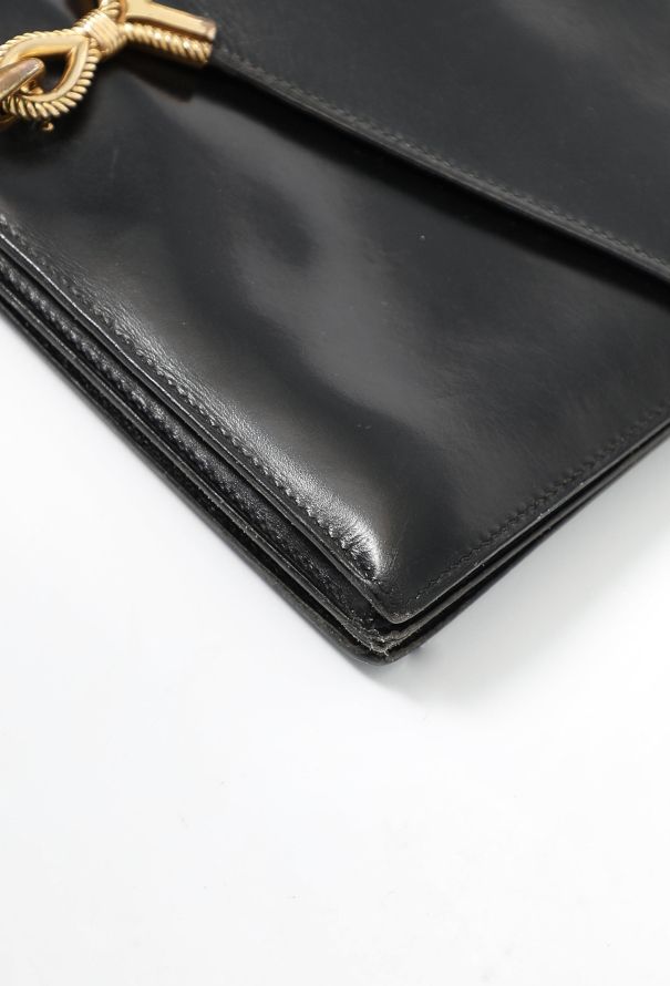 Hermès '70s Black Box Cordeau Bag - 11