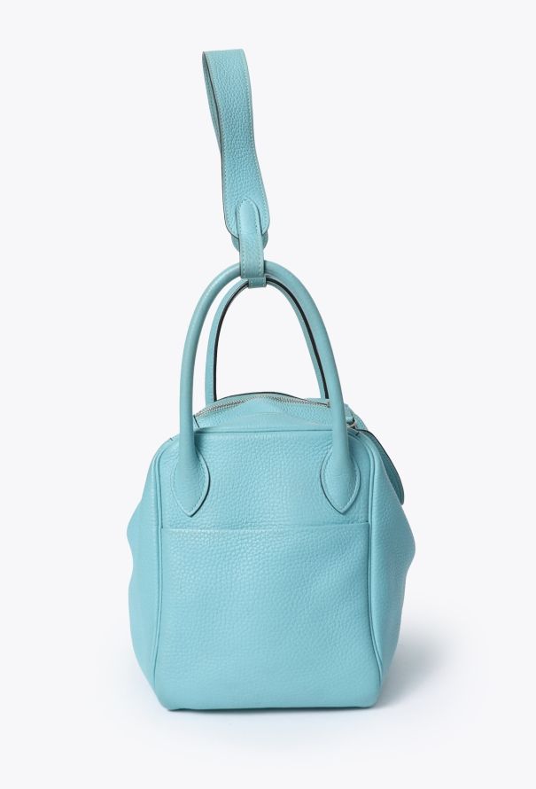 Hermès Lindy 30 Taurillon Clémence Bleu Atoll - 3