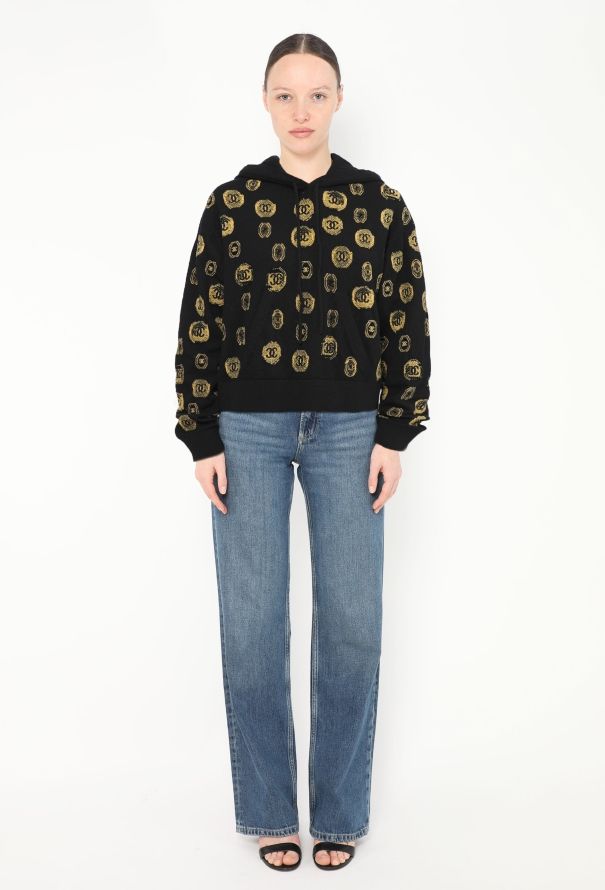 Chanel 2021 Cashmere 'CC' Emblem Hoodie - 2